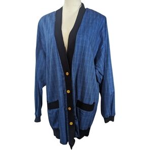 Koret Blue and Black Women's Cardigan